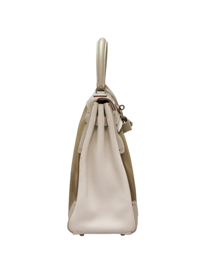 HERMES tricolor Kelly Ghillies grizzly Doblis 35 