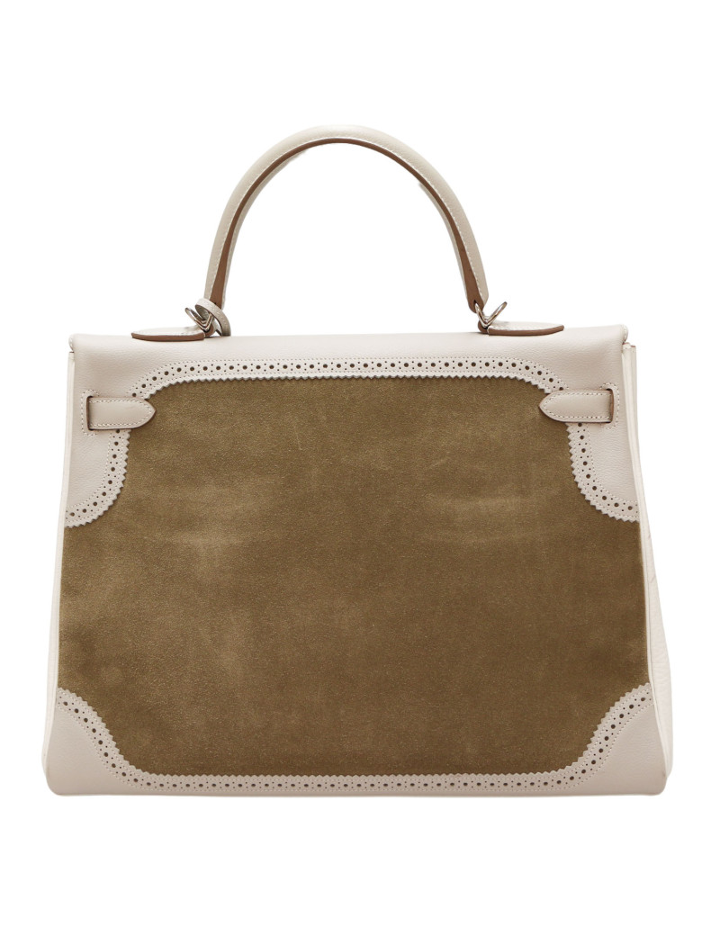 HERMES tricolor Kelly Ghillies grizzly Doblis 35 