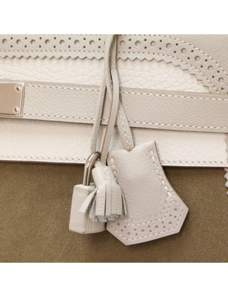 HERMES tricolor Kelly Ghillies grizzly Doblis 35 