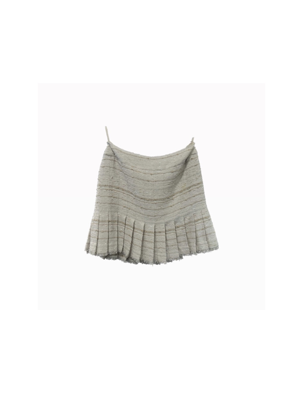 Jupe T 44 CHANEL tweed plissé