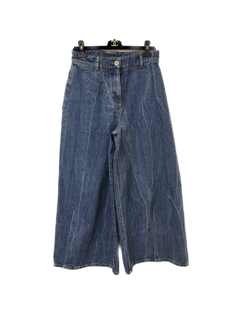Pantalon CHANEL dénim bleu