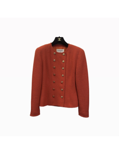 Veste rouge T38 CHANEL vintage