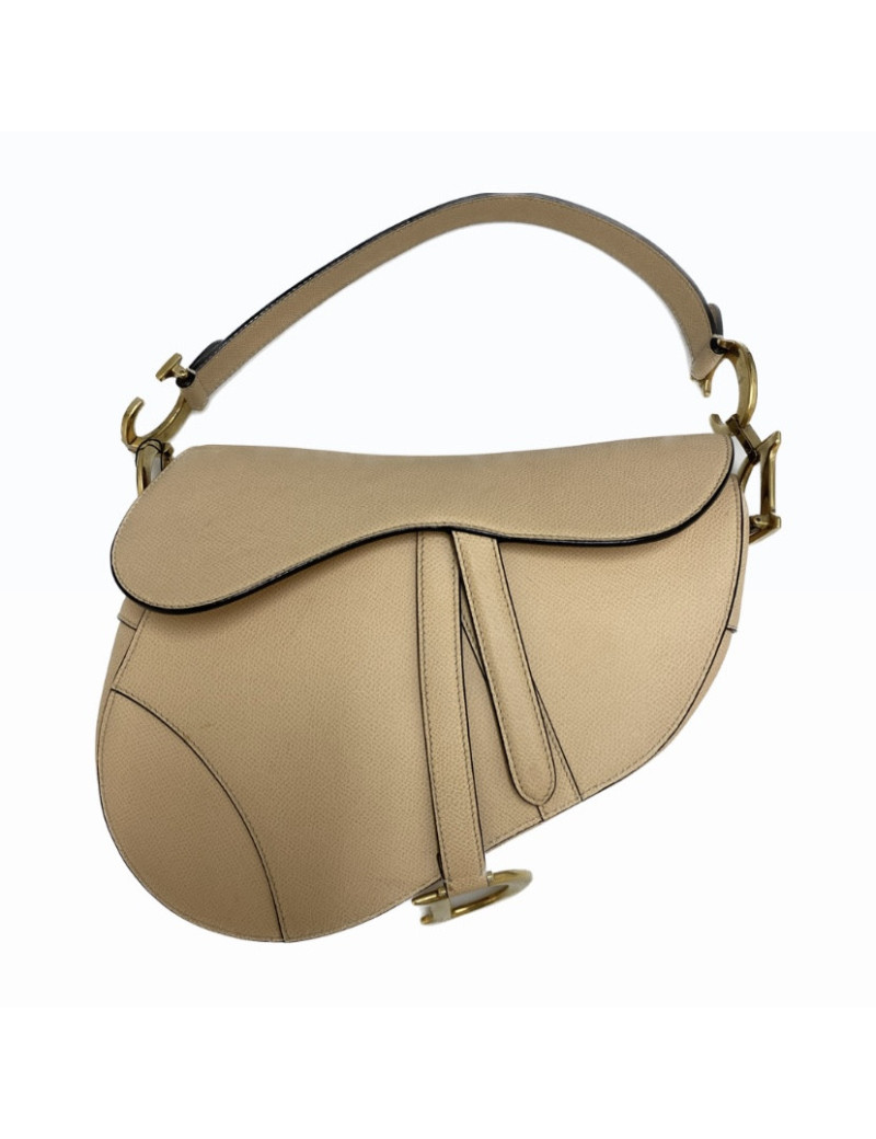 Saddle DIOR cuir caramel beige