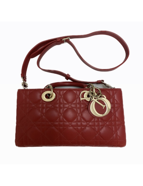 Lady D Joy DIOR cuir rouge