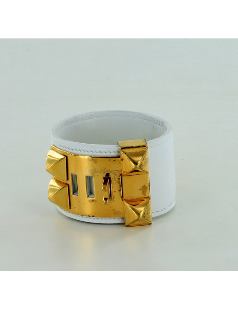 manchette CDC HERMES vintage blanche
