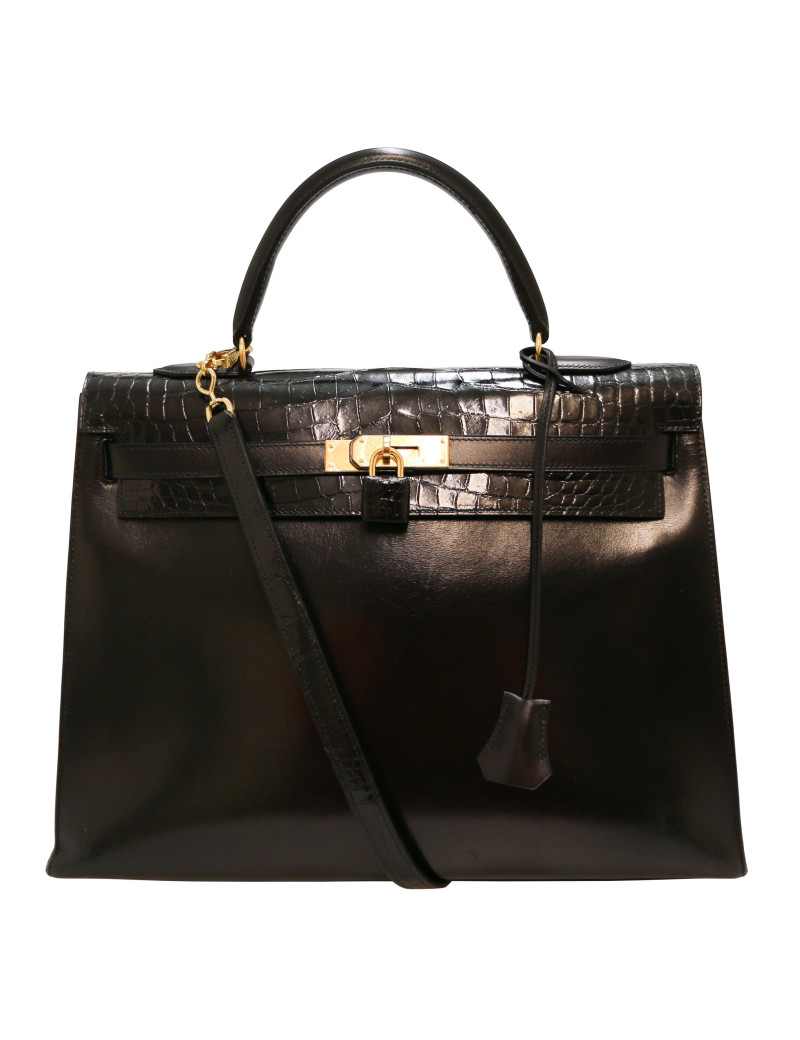 Kelly 35 hermes bimatière box crocodile