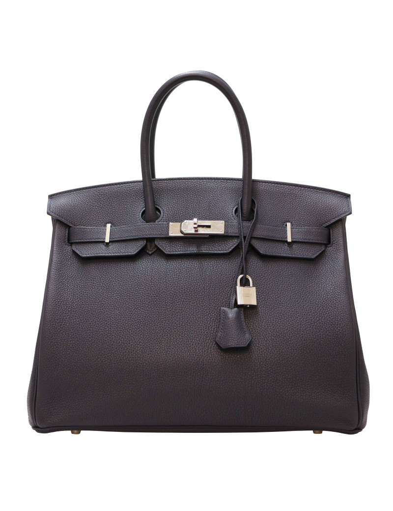 Birkin 35 HERMES togo bleu nuit