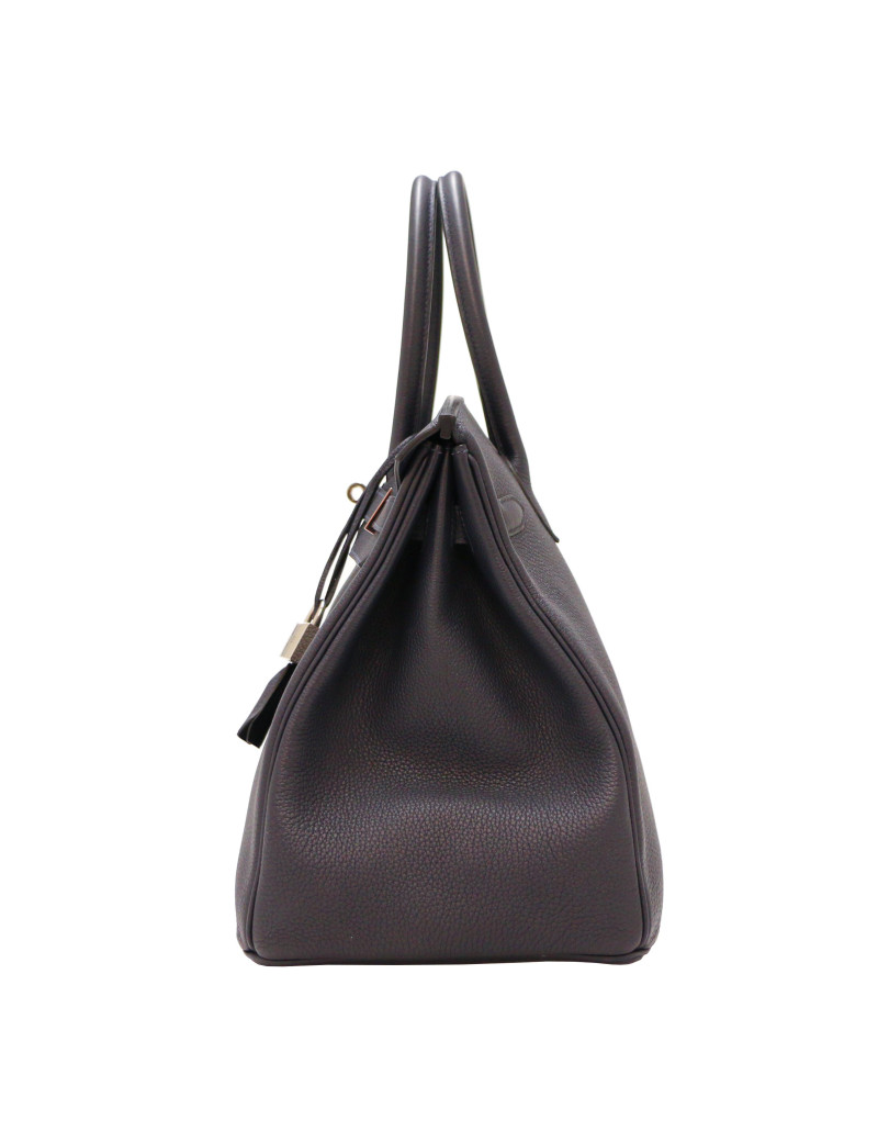 Birkin 35 HERMES togo bleu nuit