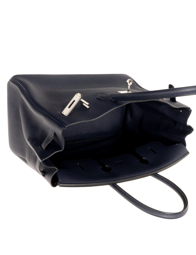 Birkin 35 HERMES togo bleu nuit