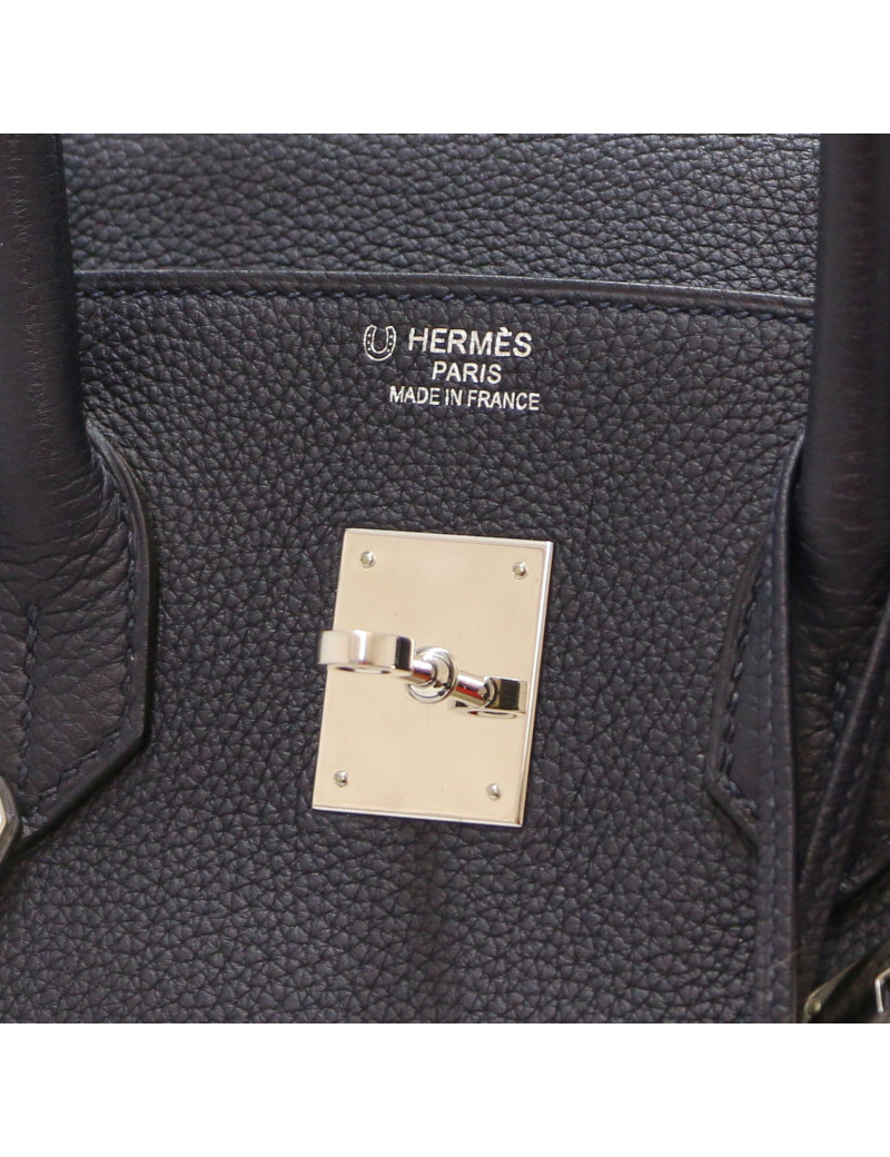 Birkin 35 HERMES togo bleu nuit