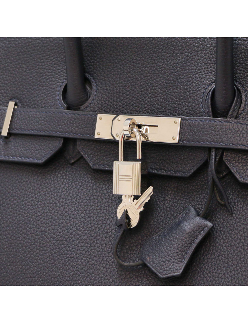 Birkin 35 HERMES togo bleu nuit