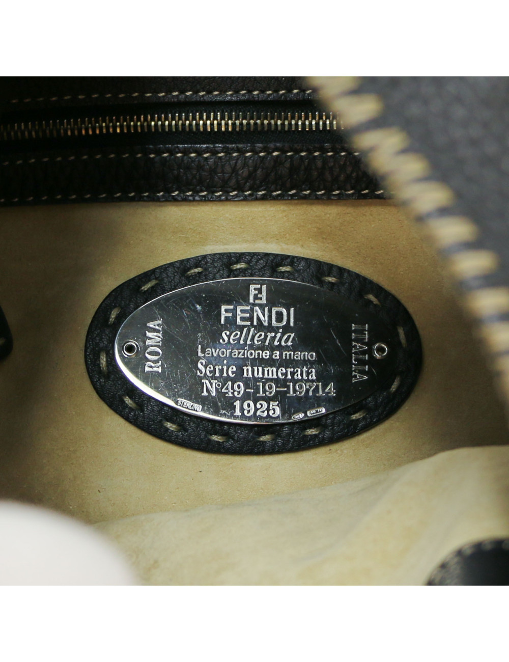 Sac FENDI cuir grainé