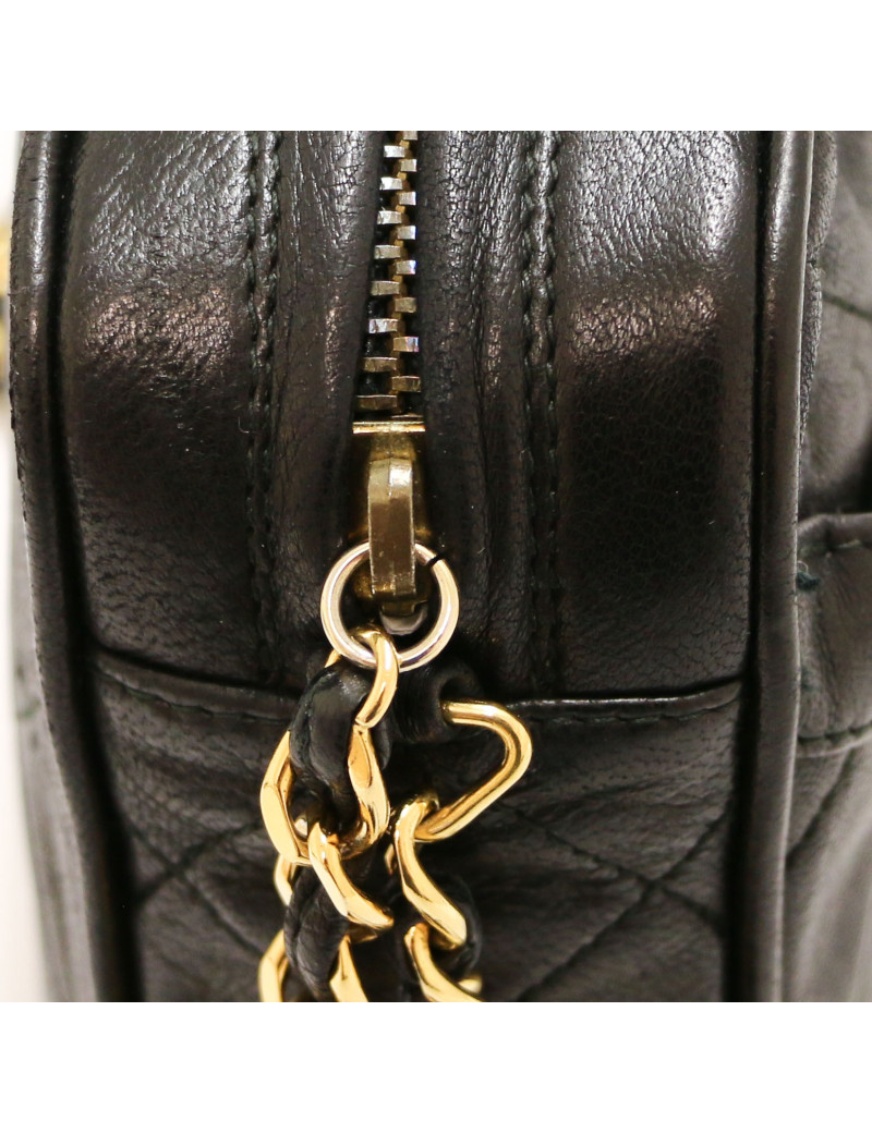 Sac Camera vintage CHANEL noir