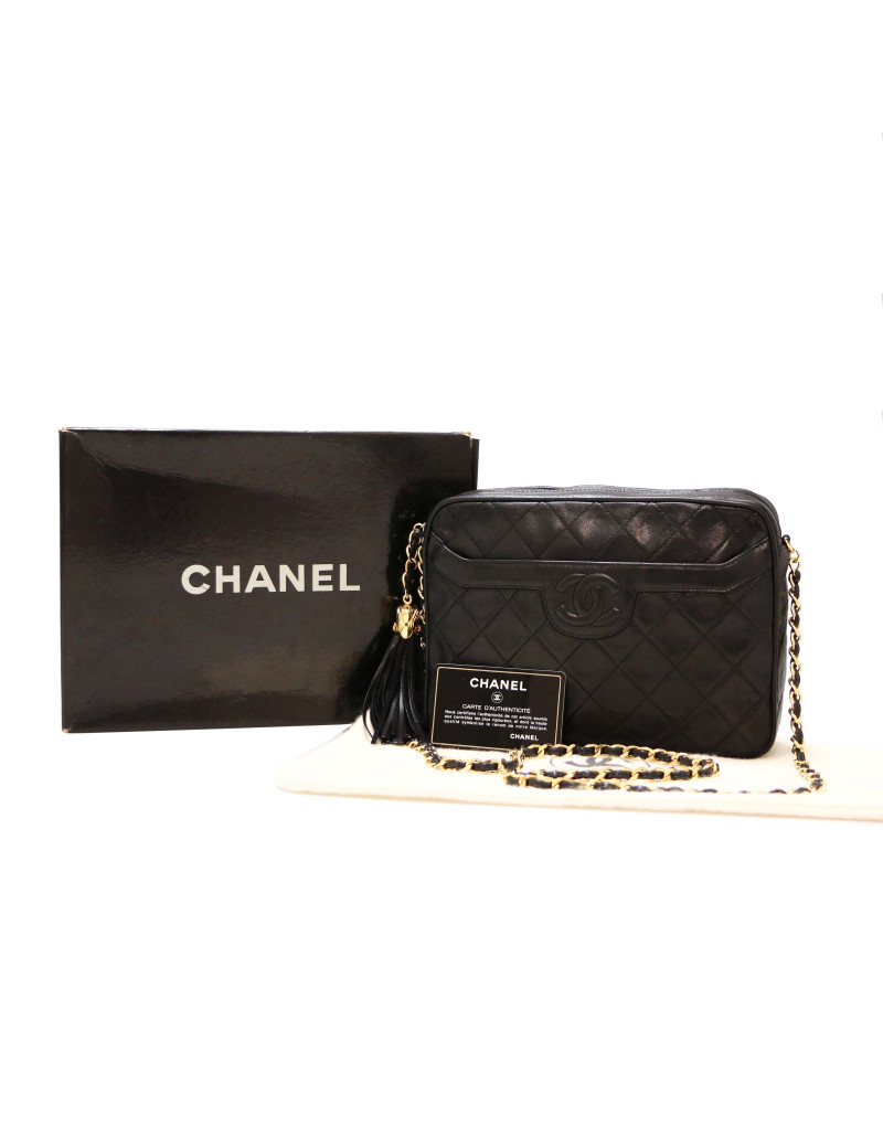 Sac Camera vintage CHANEL noir