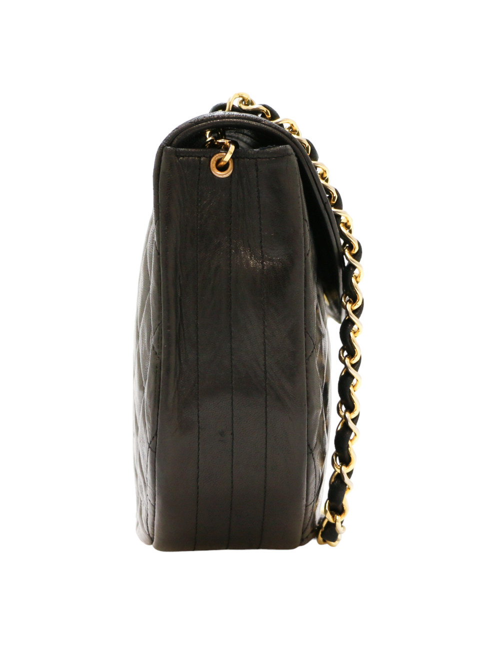 Sac vintage demi lundi gros CC CHANEL