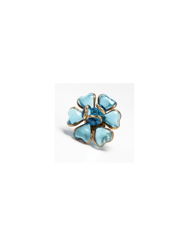 bague " fleur bleue" MARGUERITE de VALOIS