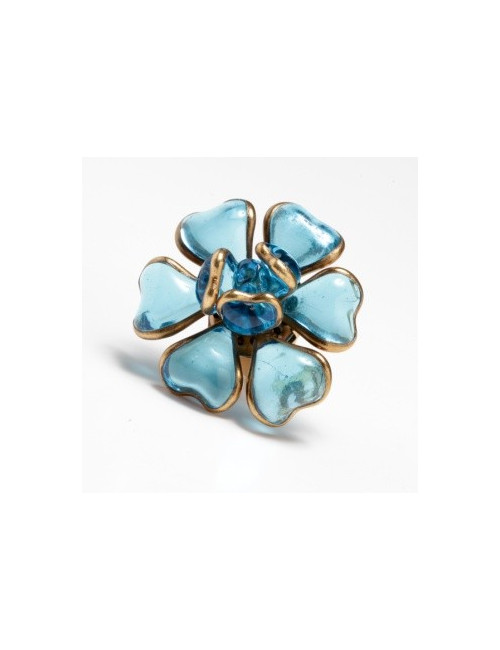 bague " fleur bleue" MARGUERITE de VALOIS