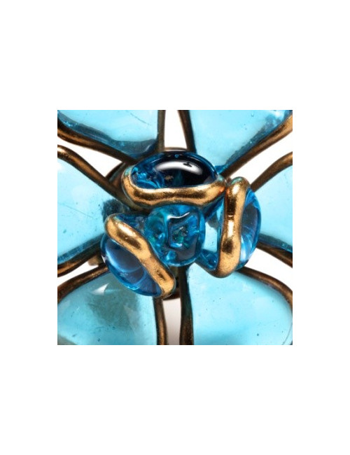 bague " fleur bleue" MARGUERITE de VALOIS