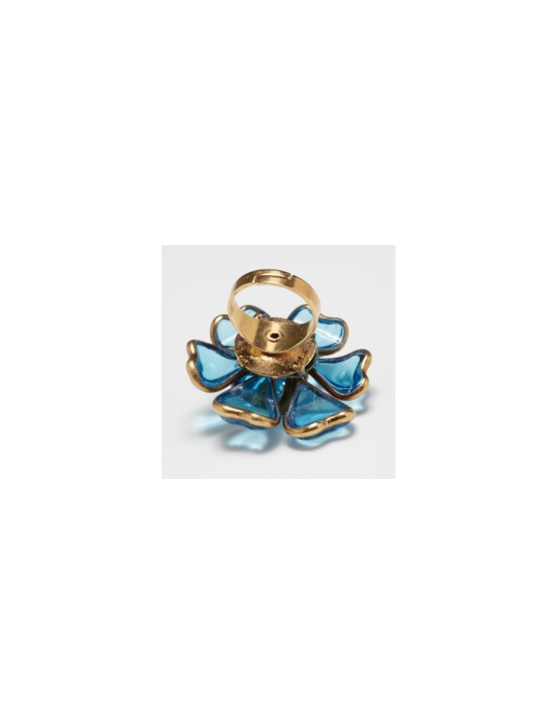 bague " fleur bleue" MARGUERITE de VALOIS