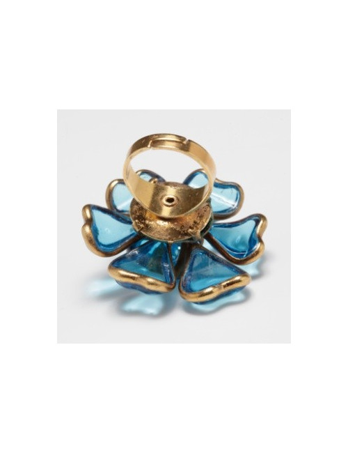 bague " fleur bleue" MARGUERITE de VALOIS
