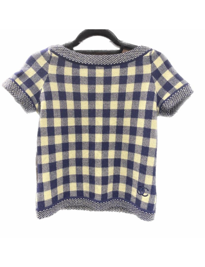 Pull à carreaux CHANEL