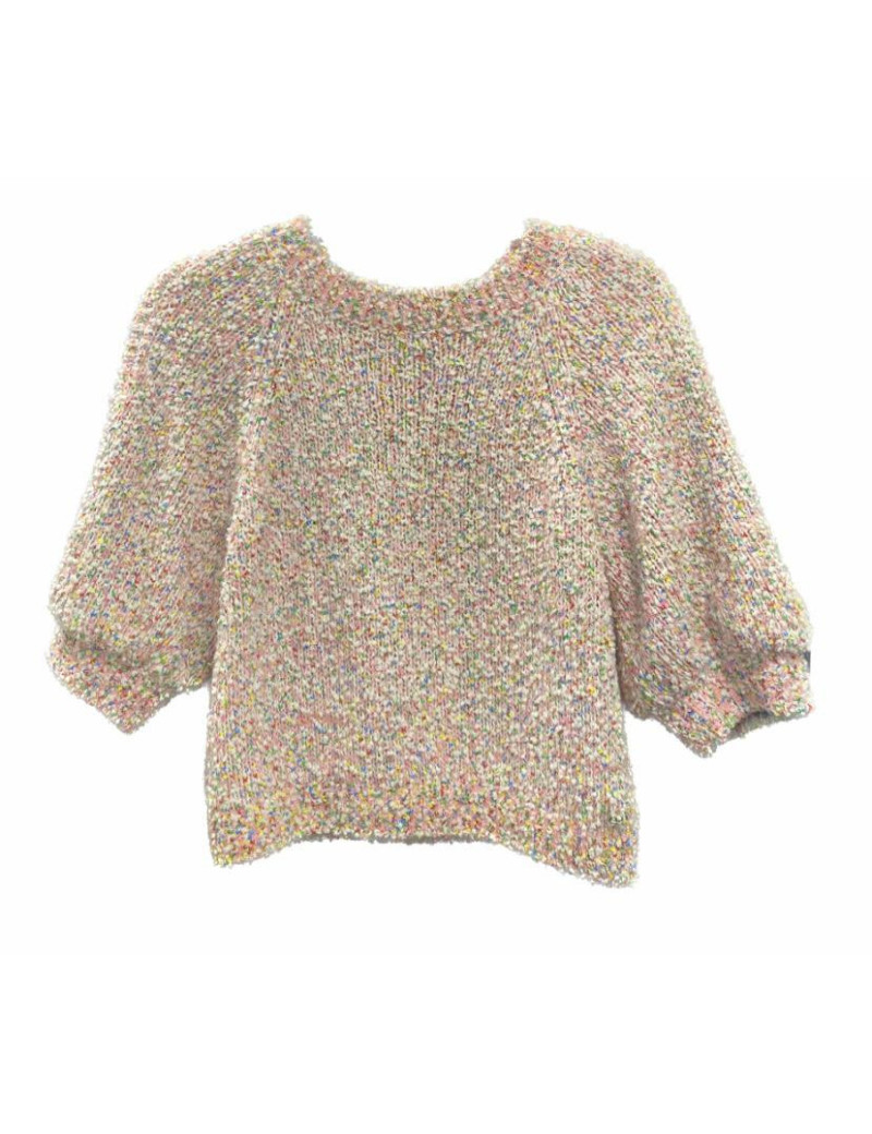 Pull CHANEL rose et beige