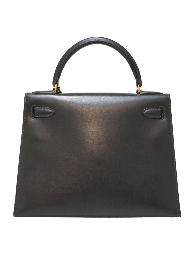 Kelly 28 HERMES sellier box bleu marine