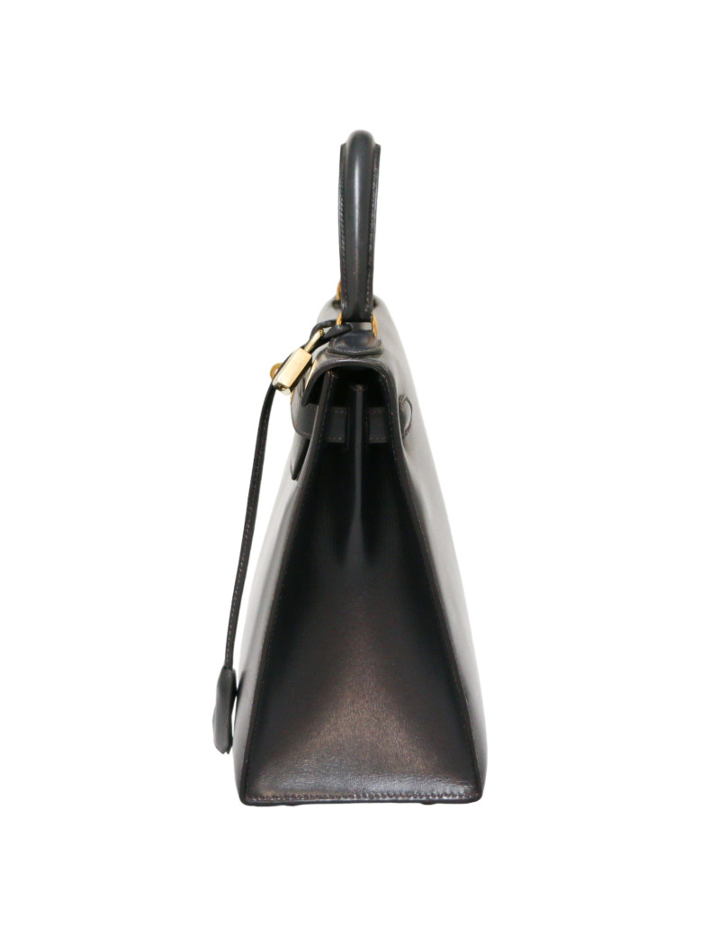 Kelly 28 HERMES sellier box bleu marine