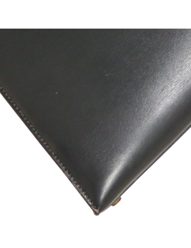 Kelly 28 HERMES sellier box bleu marine