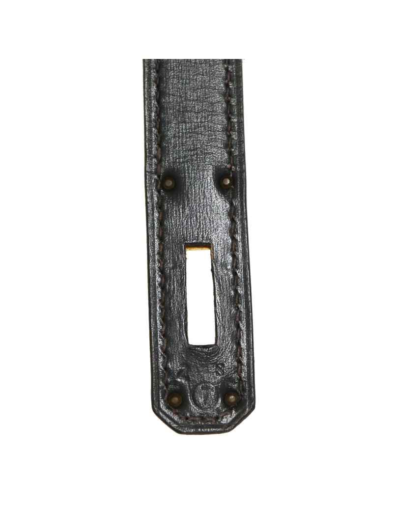 Kelly 28 HERMES sellier box bleu marine