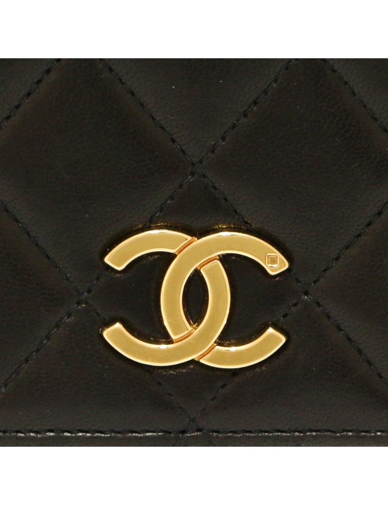 Sac enveloppe CHANEL noir