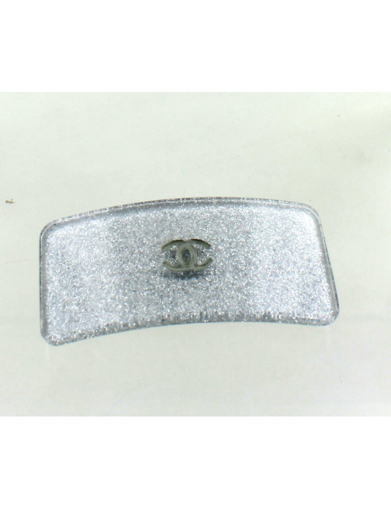 Barrette à cheveux CHANEL  feuille d'argent