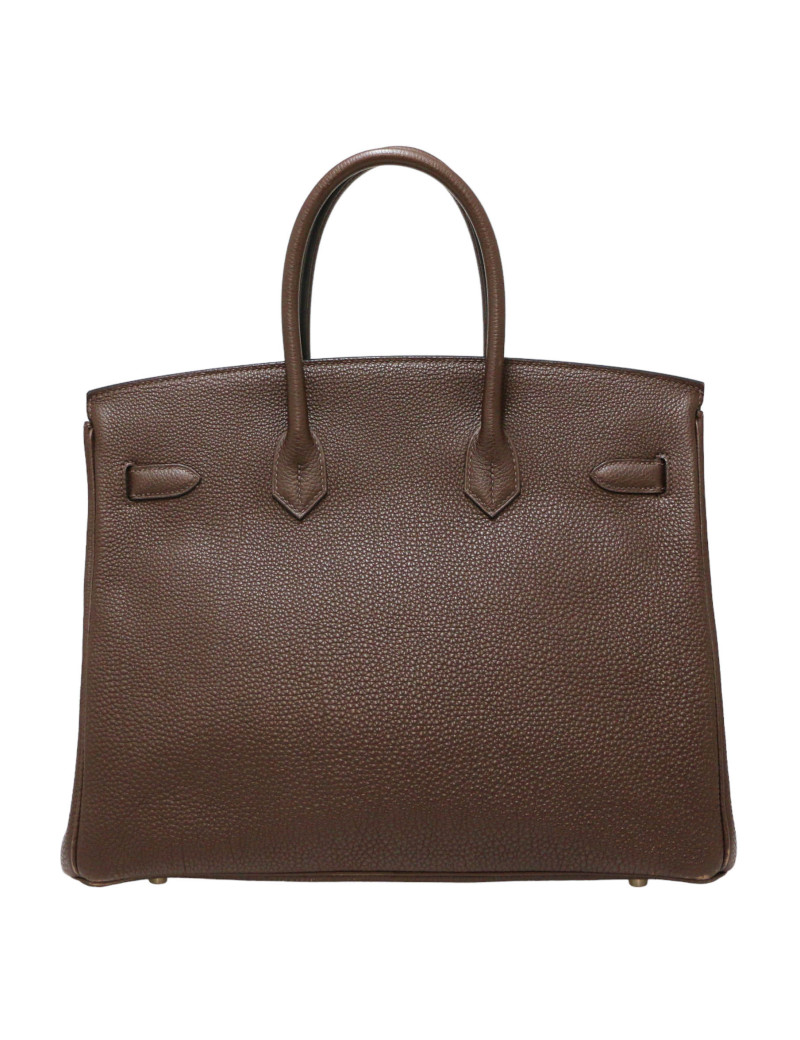 HERMES Birkin 35 cacao Togo calfskin leather