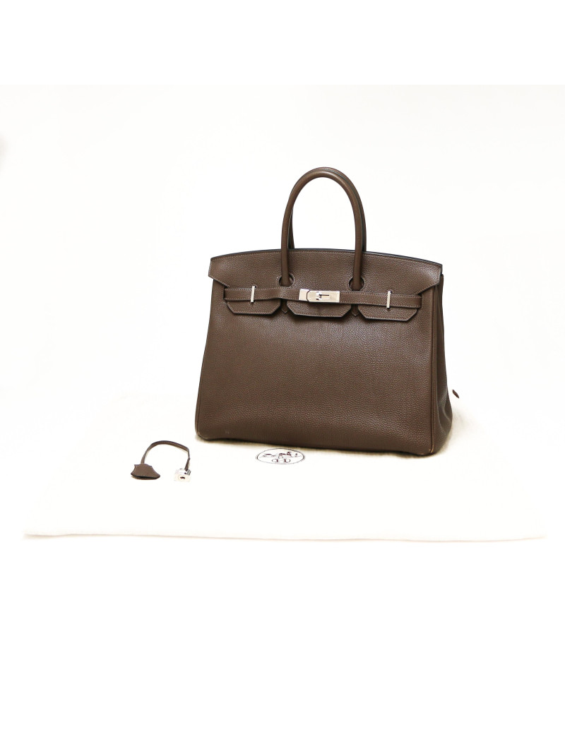 HERMES Birkin 35 cacao Togo calfskin leather