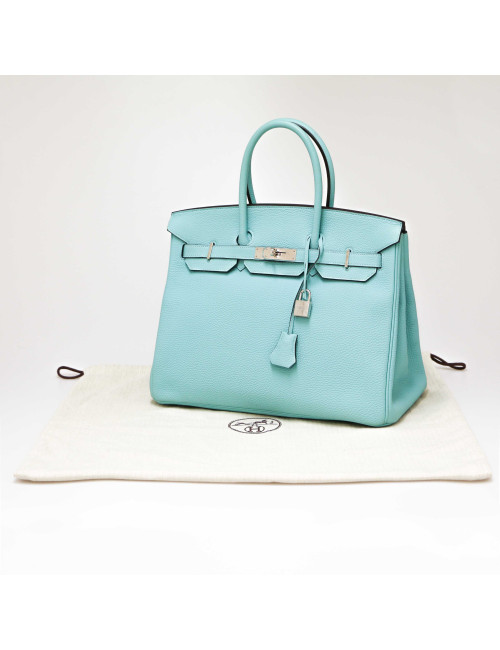 HERMES Atoll Blue Birkin 35 Togo