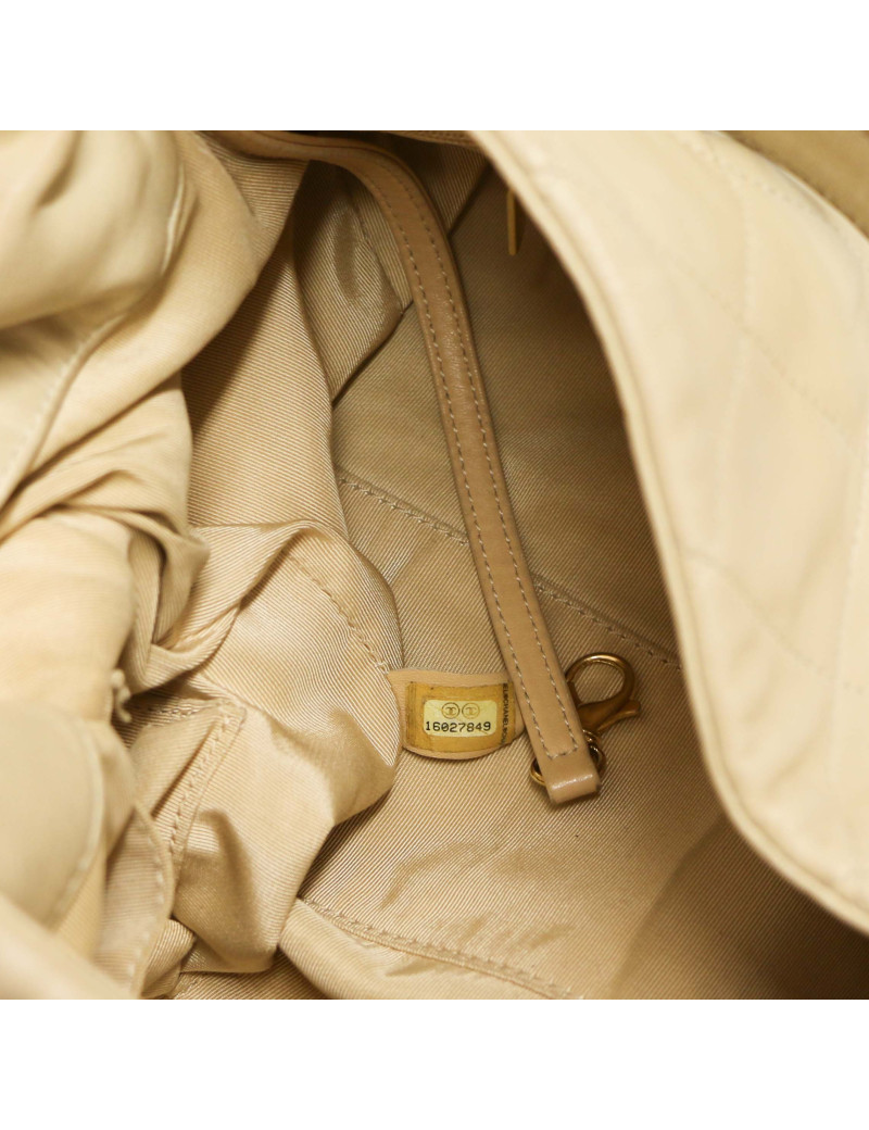 Sac CHANEL cuir d'agneau beige