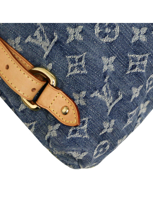Sac à dos Montsouris LOUIS VUITTON denim bleu  PM
