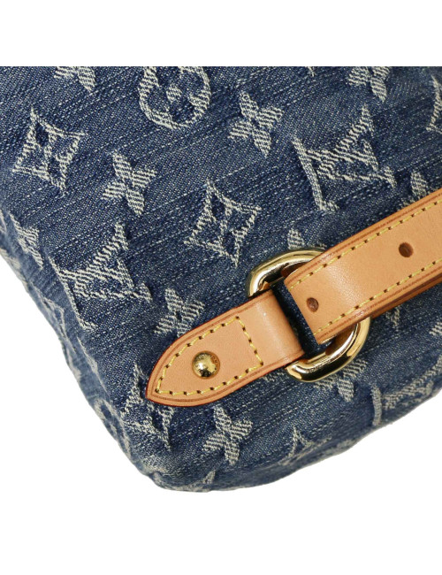 Sac à dos Montsouris LOUIS VUITTON denim bleu  PM