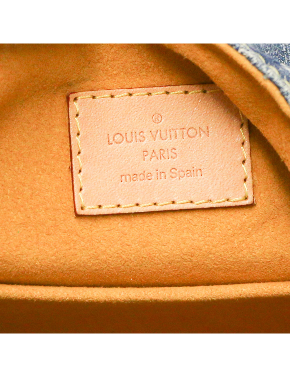 Sac à dos Montsouris LOUIS VUITTON denim bleu  PM