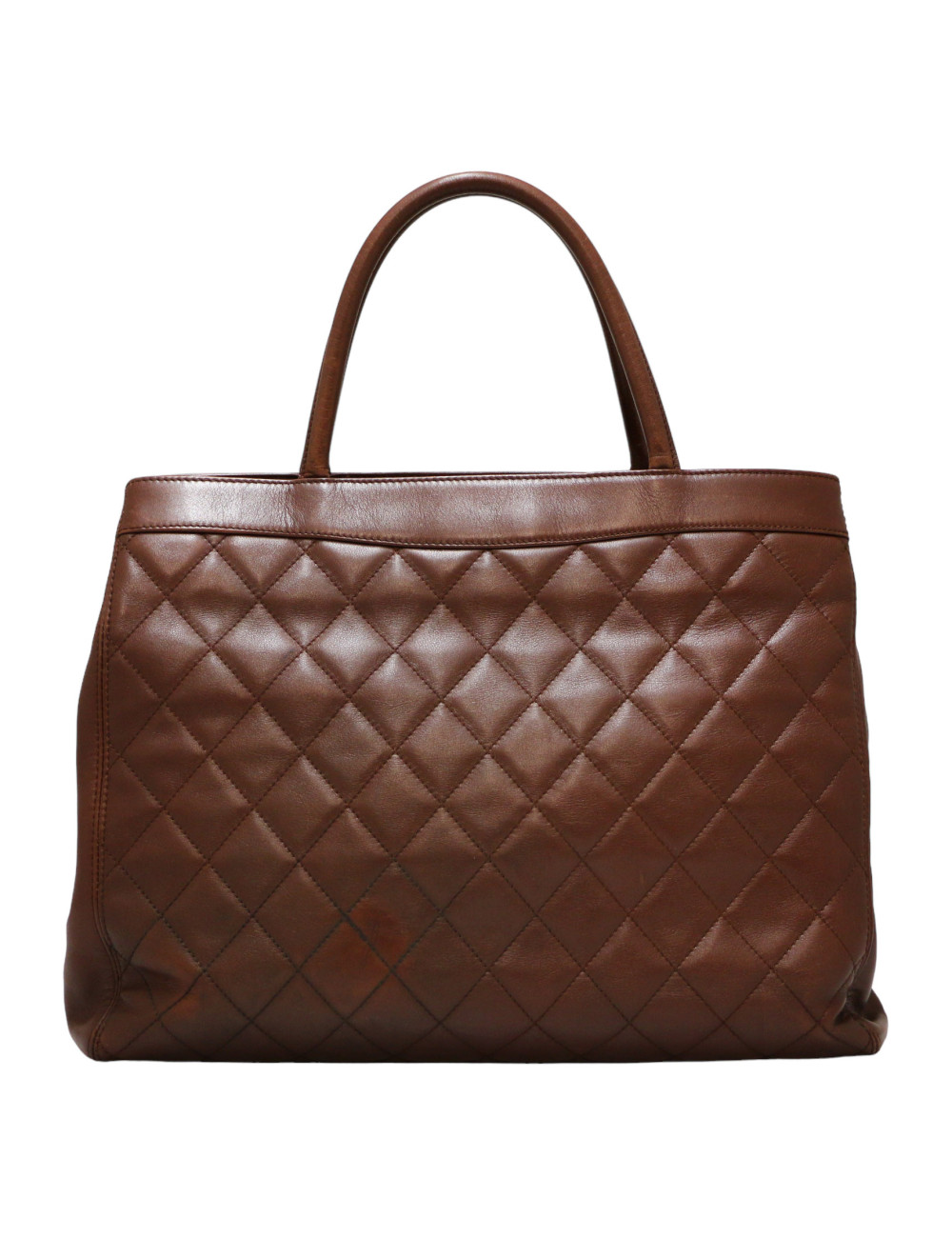 Cabas CHANEL cuir matelassé marron
