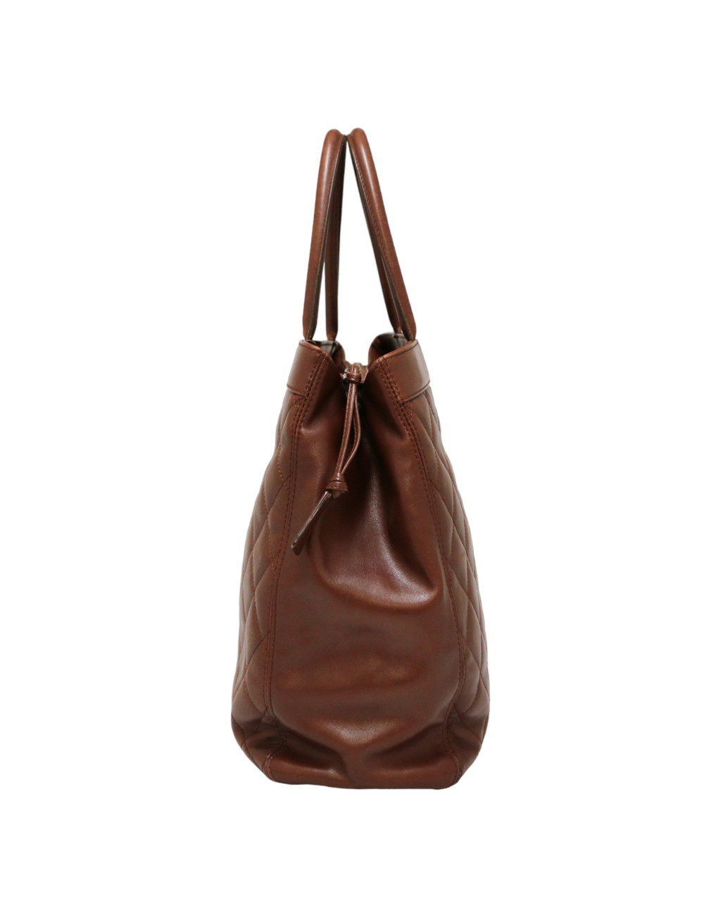 Cabas CHANEL cuir matelassé marron