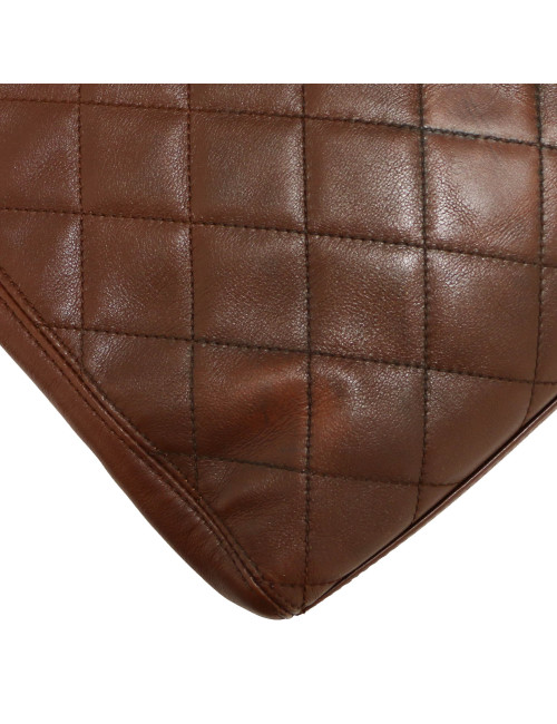 Cabas CHANEL cuir matelassé marron