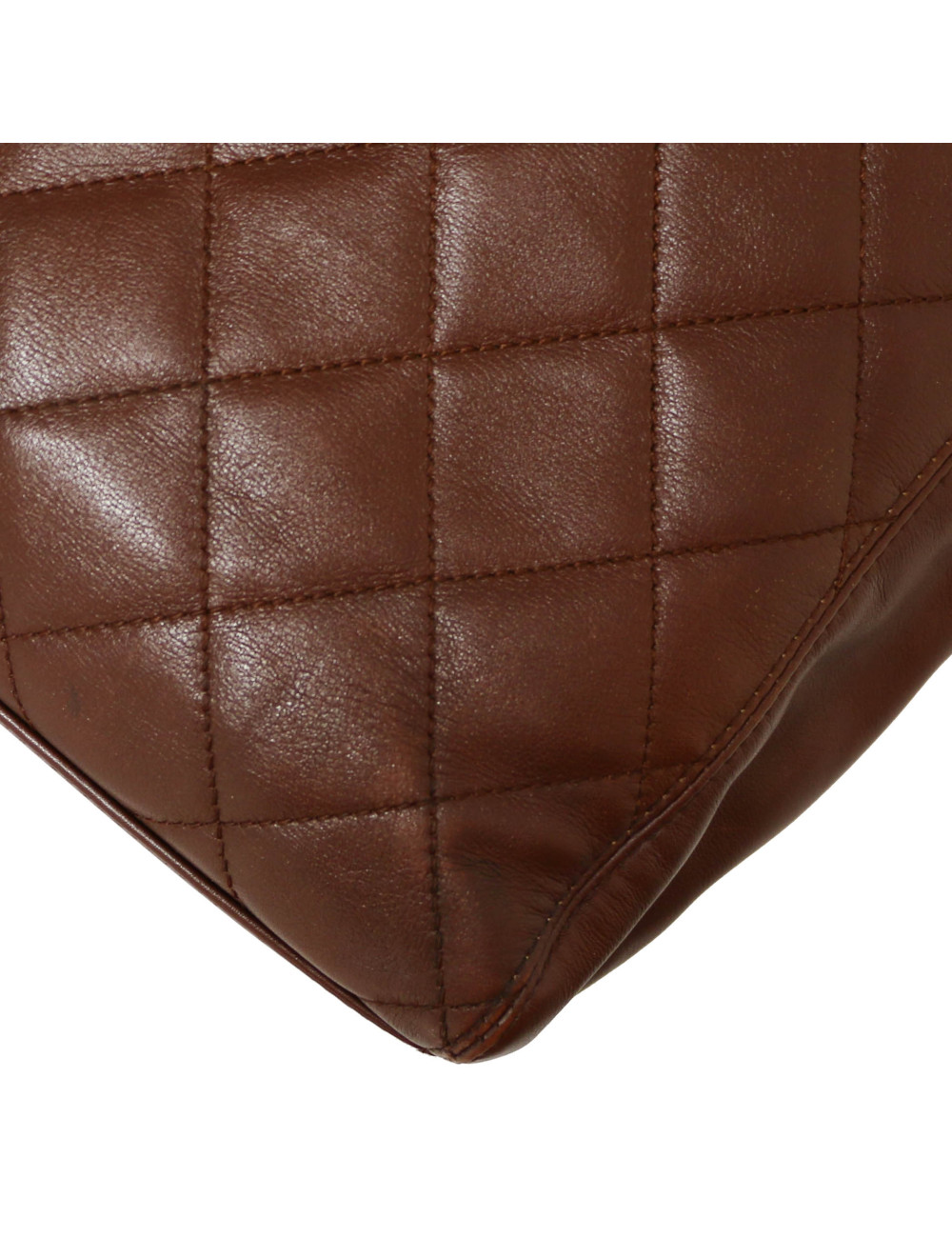 Cabas CHANEL cuir matelassé marron
