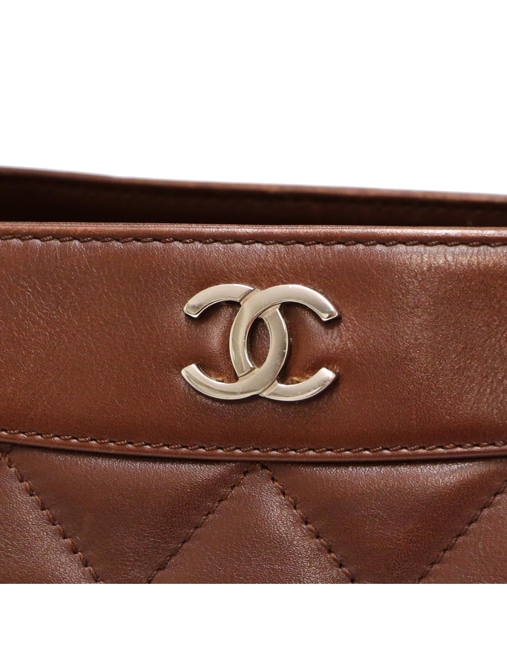 Cabas CHANEL cuir matelassé marron