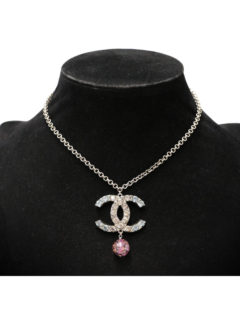 COLLIER chanel CC strass