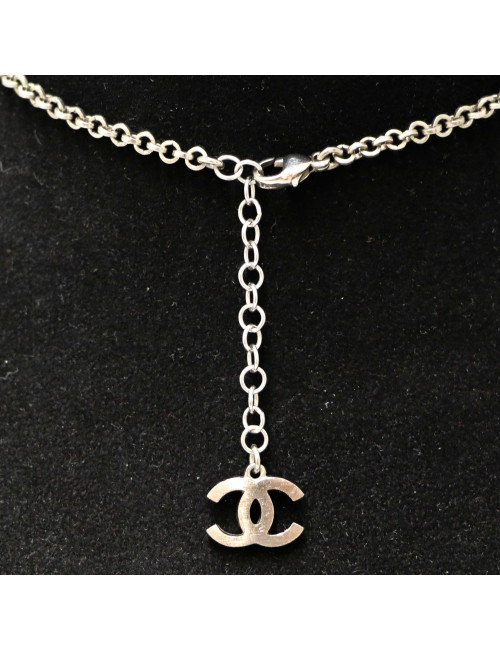 Collier CHANEL strass CCCollier CHANEL strass CC