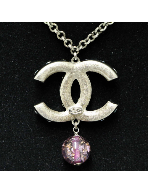 Collier CHANEL strass CCCollier CHANEL strass CC