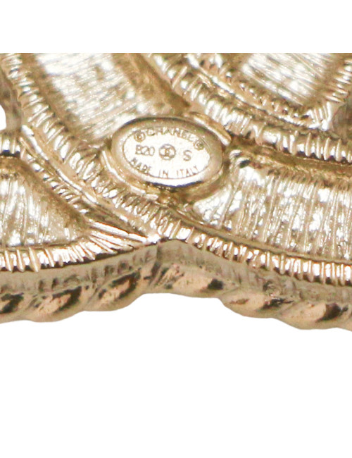 Broche CHANEL CC strass perles