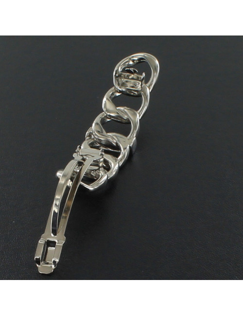 grande barrette à cheveux CHANEL motif chaîne