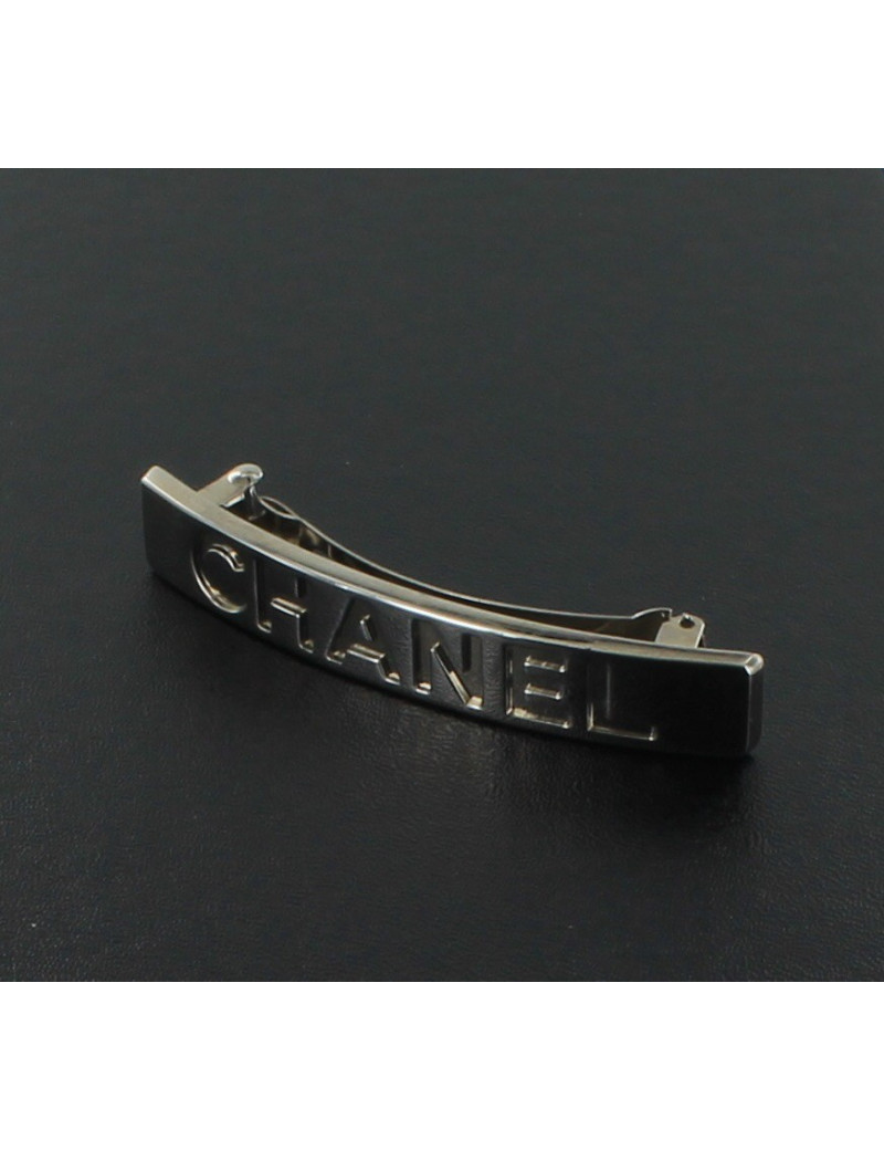 Barrette à cheveux CHANEL  métal palladié
